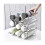 2 Pack Container Organizer Holder, Kitchen Pantry, Refrigerator Tissue And Storage Bin, Stackable 3