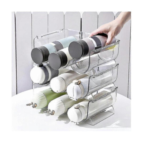 2 Pack Container Organizer Holder, Kitchen Pantry, Refrigerator Tissue And Storage Bin, Stackable 2