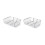 2 Pack Container Organizer Holder, Kitchen Pantry, Refrigerator Tissue And Storage Bin, Stackable 1