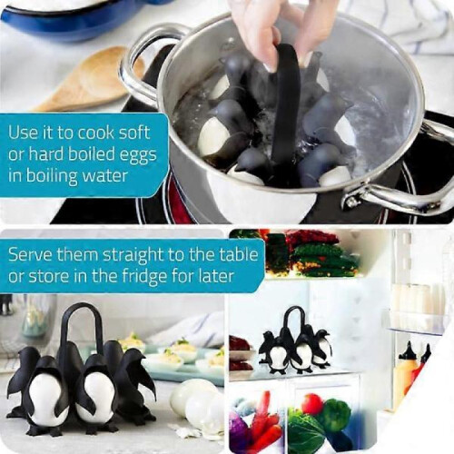3-in-1 Cook, Store and Serve Egg Holder, Penguin Shape B 1