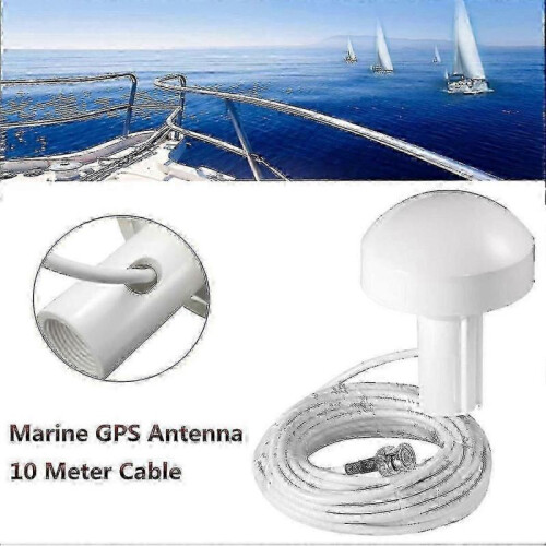 Ship Gps Active Marine Navigation Antenna 10m Bnc Male Plug Connector 1