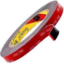 3M VHB extra strong double sided tape, black, waterproof, high temperature resistance, for indoor and outdoor use