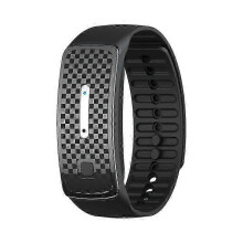 Ultrasonic electronic mosquito repellent watch, children's outdoor mosquito bracelet (black)