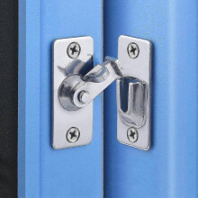 Door Hasp Latch 90 Degree, Stainless Steel Safety Angle Locking Latch for Push/sliding/barn Door, Satin Nickel