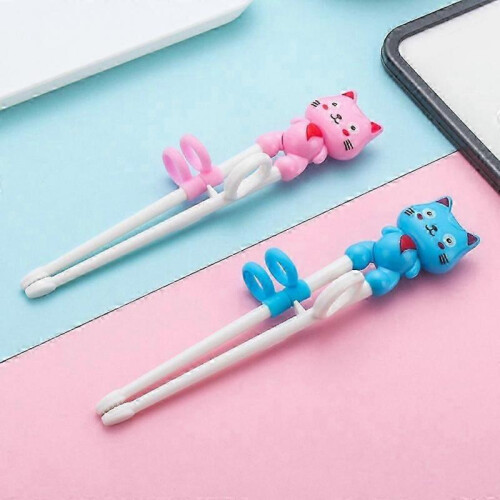 Learning Chopstick Helper Training Children Beginners Chopsticks Plastic 2