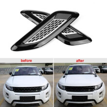 Dioche Air Wing Trim Außenhaube Luftauslass-Flügelverkleidung für Range Rover Evoque