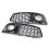 Schwarz – Waben-Frontgrill für Audi A4 B8 2008–2012, 2 Stück 1