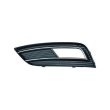 Schwarzer und verchromter Kühlergrill für die linke Frontstoßstange Audi A4 4 B8 Phase 2 2011-2015