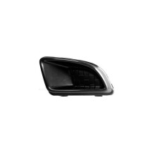 Schwarzer Kühlergrill vorne links für die Stoßstange Lancia Ypsilon 1 Phase 2 2006-2011