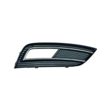 Schwarzer und verchromter Kühlergrill für die rechte vordere Stoßstange Audi A4 4 B8 Phase 2 2011-2015