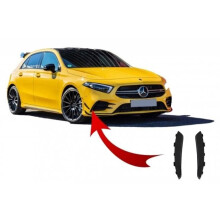 Stoßstangenklappen Seitlich für Mercedes A-Klasse W177 V177 04.18+ A 35 Schwarz