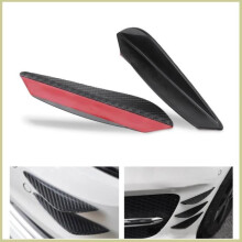 4Pcs Carbon Fiber Auto Stoßstange Lip Spoiler Canards Kit Für
