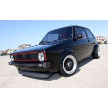 Para VW Golf 1 Caddy Jetta Spoiler dianteiro Add-on Lip Splitter preto fosco