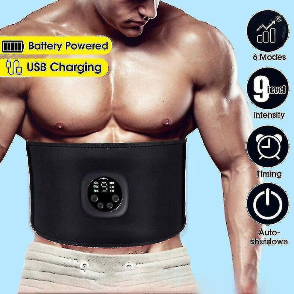Electric Abdomen Slimming Belt Abdominal Body Waist Band Muscle Stimulator Fitness Fat Burn-image-OPC-PHMV7SH-NEW