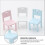Ensemble de 3 chaises de table pour enfants, simulation de meubles, mini chaise, jouet 5