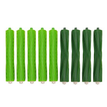Juego de 4 rodillos de cepillo de goma multisuperficie para aspiradoras robot iRobot Roomba serie I y E: i7, i7+, i8, i8+/Plus, E5, E6 y E7.