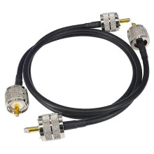 kpl pakkaus CB-radion antennikaapelia, 50 cm, PL259 UHF uros-uros RG58 koaksiaalikaapeli amatööriradiolle, CB- ja merikäyttöön