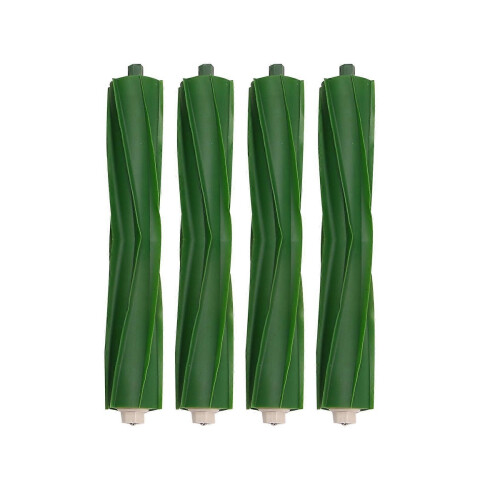 4 Set of Multi-Surface Rubber Brush Rollers Compatible With iRobot Roomba I&E Series i7 i7+i8 i8+/Plus E5 E6 E7 Robot Vacuum Cleaner 1