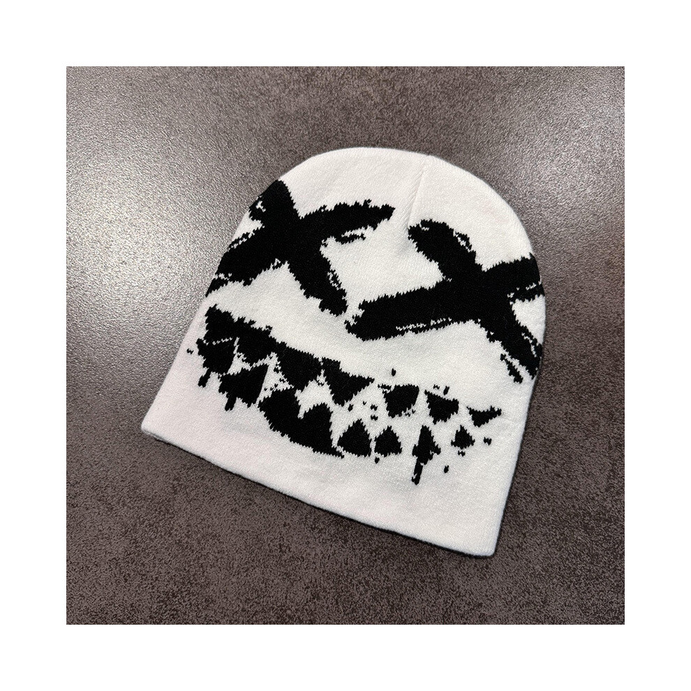 (White) Face Funny Knit Beanie Windproof Warmth For Teenagers And Outfits Winter Adults-image-OPC-PHMVDTZ-NEW