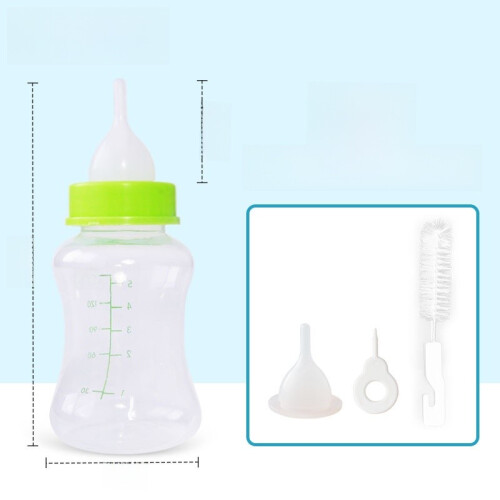 (150ml Green Bottle Set) Silicone Bottle Pet Set With Easy Feed System ... - Easy Feeding Systems For Dogs