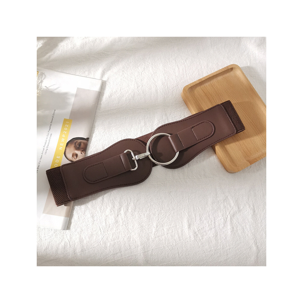 (StyleH) Leather Faux Versatile Waist Belt Elasticity Skirt Belt For Office Casual Wear-image-OPC-PHMVHBB-NEW