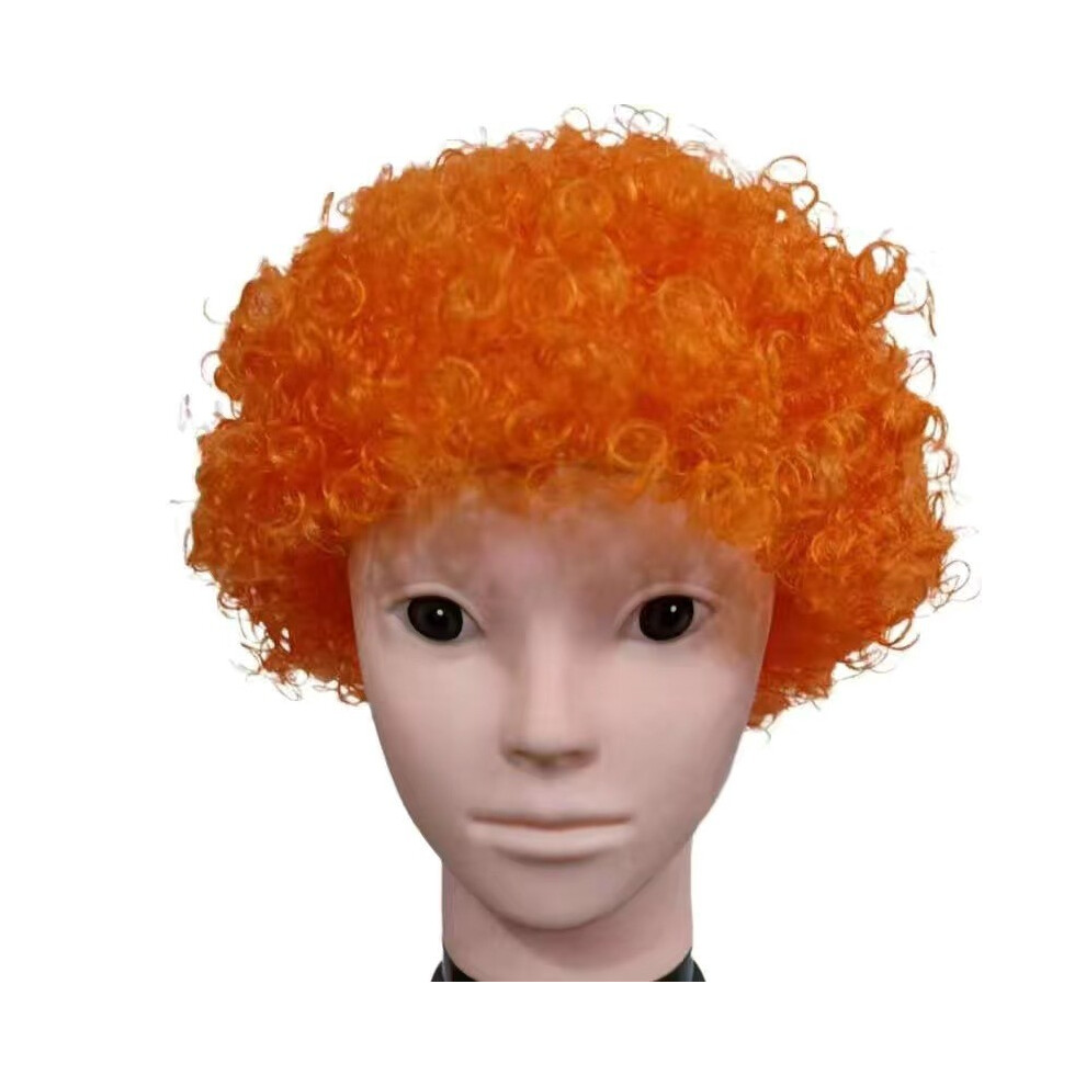 (Orange) Colored Explosion Head Headgear Joker Wig For Kids Funny Props Wig Performance Orange