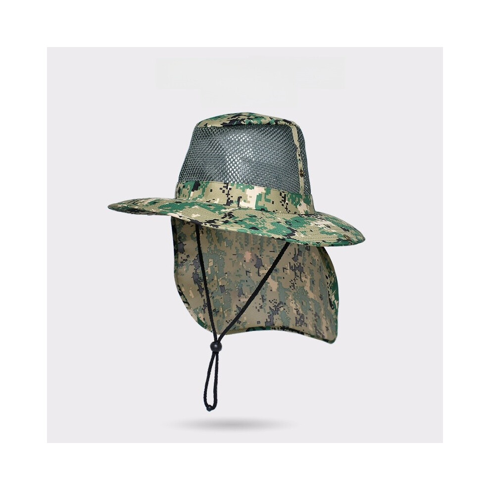(Light Green ) Outdoor Summer Camouflage Fishing Cap With Breathable Sun Protection Men Gift-image-OPC-PHMVQNF-NEW