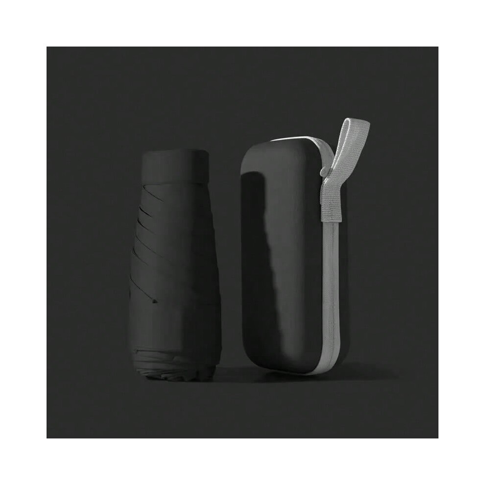 (black) Mini Sun Umbrella, Protective and UV Resistant, Rain Or Shine