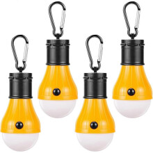 Camping Lights [4 Pack] Portable Camping Lantern Bulb LED Tent Lantern Emergency Light Camping Necessities Tent Accessories