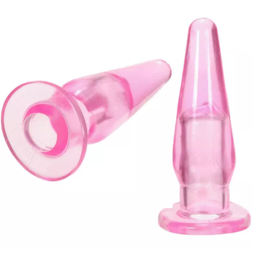 Mini Butt Plug with Finger Hole - Small Slim Anal Toy for Beginners