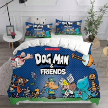(5, EU Single 135x200cm) Dog Man (2025) Bedding Sets Cartoon Comforter Bed Cover Duvet Cover Pillow Case 2-3 Pieces Sets Bedroom Decoration