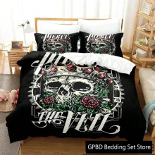 (4, EU Double 200x200cm) 3D Print Pierce The Veil album cover Bedding Set Double Twin King Duvet Cover Comforter Pillowcase Boys Girls Adults Bedroom