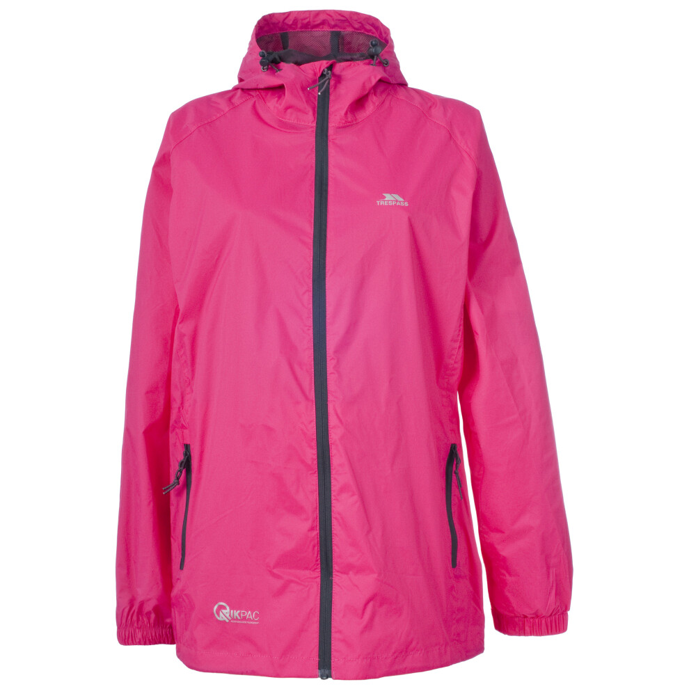 Trespass  Waterproof Packaway Jacket Qikpac Pink Xxl - Image 2