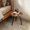 Homcom HOMCOM Modern End Side Table, Round Coffee Table, Chestnut Wood Effect 7
