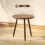 Homcom HOMCOM Modern End Side Table, Round Coffee Table, Chestnut Wood Effect 3