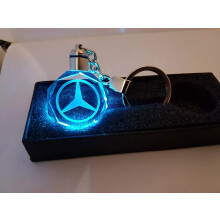 For Mercedes LED Keyring Brand new boxed Gift Changing Keyring Car Key Chain Keyfob