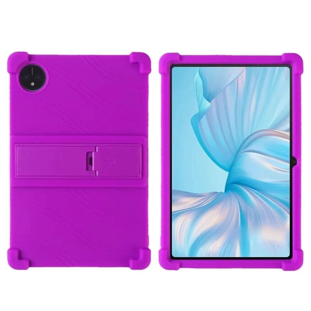 (, For Blackview Tab 80) Kids Silicone Stand Case For Blackview Tab 80 Tablet 10.1'' Shockproof Gel Cover Purple 6963793741922