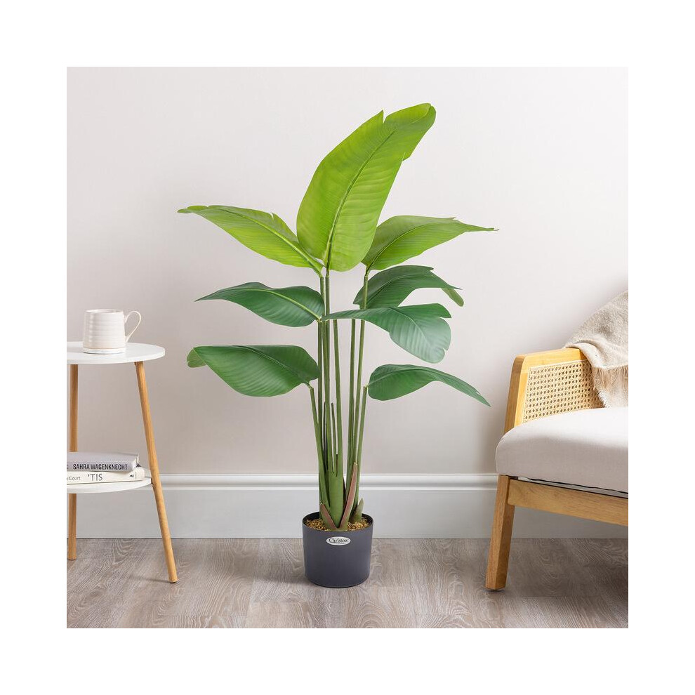 (4Ft) Christow Artificial Banana Tree Green