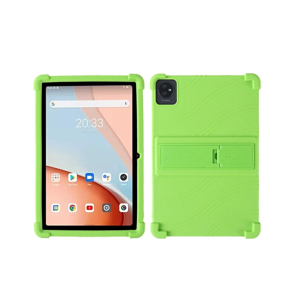 (, For Blackview Tab 7 Wifi 10.1) Shockproof Case For Blackview Tab 7 Wifi 10.1'' Soft Silicone Tablet Stand Cover Hot Green 6963793742622