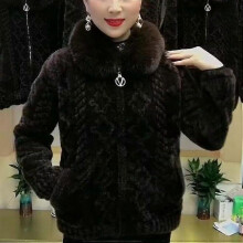 (5XL, coffee) High-end Women Fur Coat Faux Mink Velvet Overcoat New Female Thickened Fur Integrated Warm Coats Femme Short Top Winter