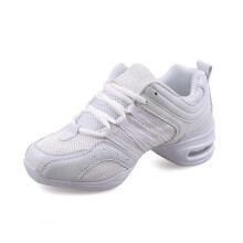 (40, white) Adult Dance Shoes Modern Dance Mesh Soft Bottom Jazz Dance Shoes Summer Sports Fitness Shoes