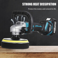 (Only machine) 1600W 6 Gears Brushless Electric Polishing Machine Wireless Car Polisher Rechargeable Sanding Tools for Makita 18V Battery