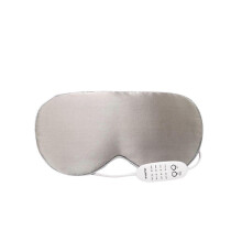 (One Size, silver) Heated Eye Mask USB Eye Mask For Dry Eyes With Temperature & Timer Control, Warm Eye Compress Heating Pad For Sleep