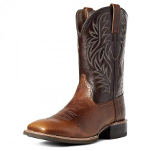 (43, brown) Men Western Cowboy Boots Embroidery Retro Mid-Calf Boots Autumn Winter Shoes Male Outdoor Boots Western Shoes Plus Szie 48
