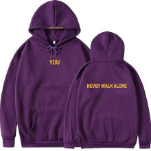 (XXXXL, purple) Deep Purple Hooded Printed Sweatshirt  Women's Spring and Autumn Lazy Loose All-match Korean Jacket