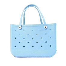 (38*32*13cm, sky blue) X-Large Rubber Beach Bag For Men & Women Large Capacity Travel Bag Beach Tote Bag For The Beach Boat Pool