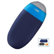(2.3kg, navy blue) Widen Oval Shape Sleeping Bag Camping Lightweight for Adult Hiking Travel Outdoor