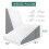 Wedge Pillow for Sleeping Acid Reflux After Surgery Triangle Elevated Pillow for Bedside Dormitory Office Air Layer Memory Foam 4