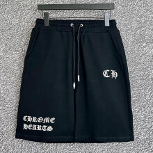 (XL, black) D206 CHROME HEARTS 2025 Summer New High Quality Cotton Men's Casual Shorts Outdoor Leisure Running Shorts