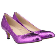 (42, purple) LOSLANDIFEN Ladies Shoes Women Pumps New Solid Tip High Heels  Woman   Zapatos Mujer Office Medium Heel shoe